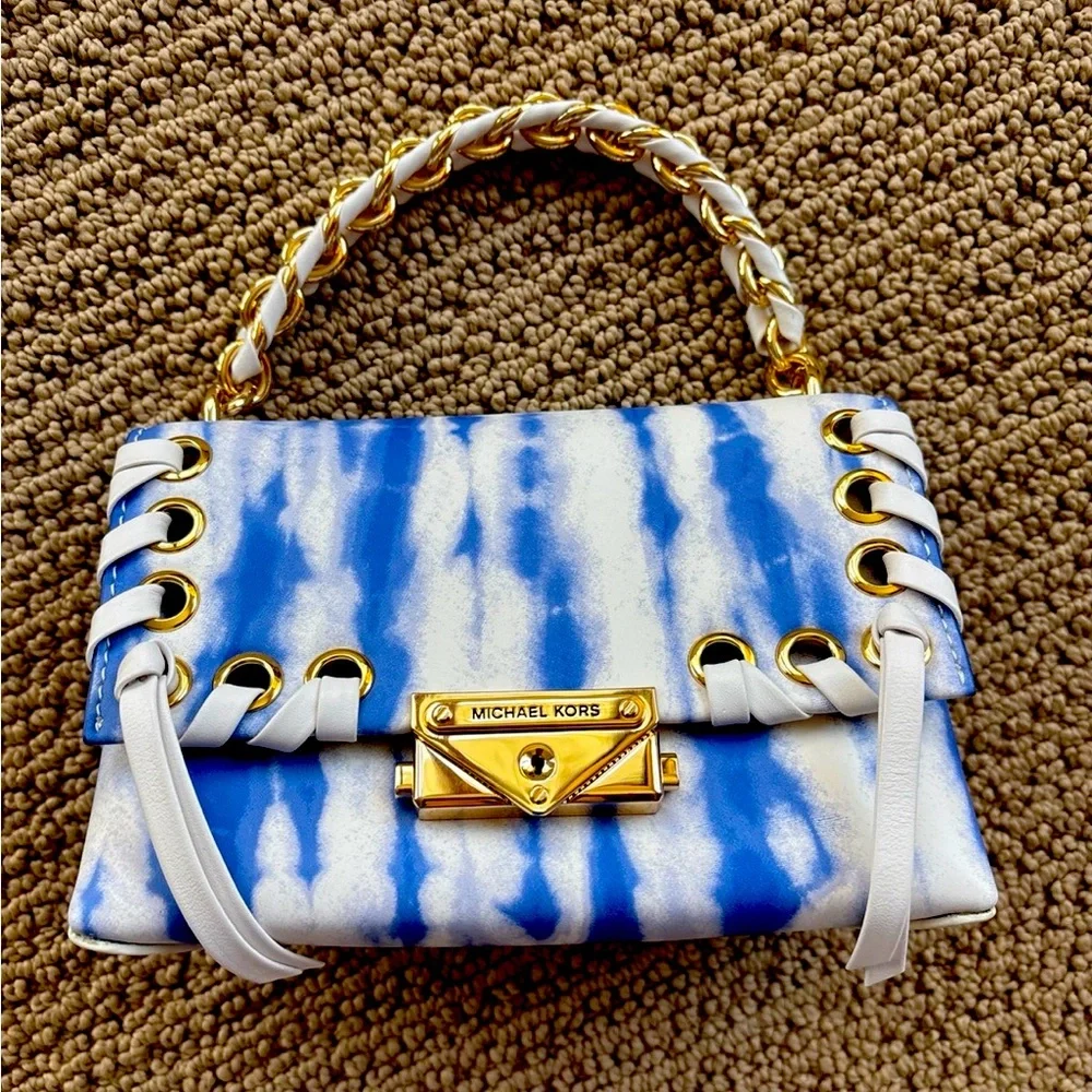Michael Kors Cece Small Tie-Dye Bag - Oxford Blue - Picture 2 of 5